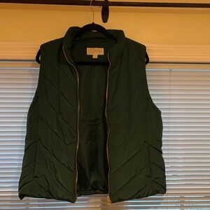 Green Quilted Women's Vest